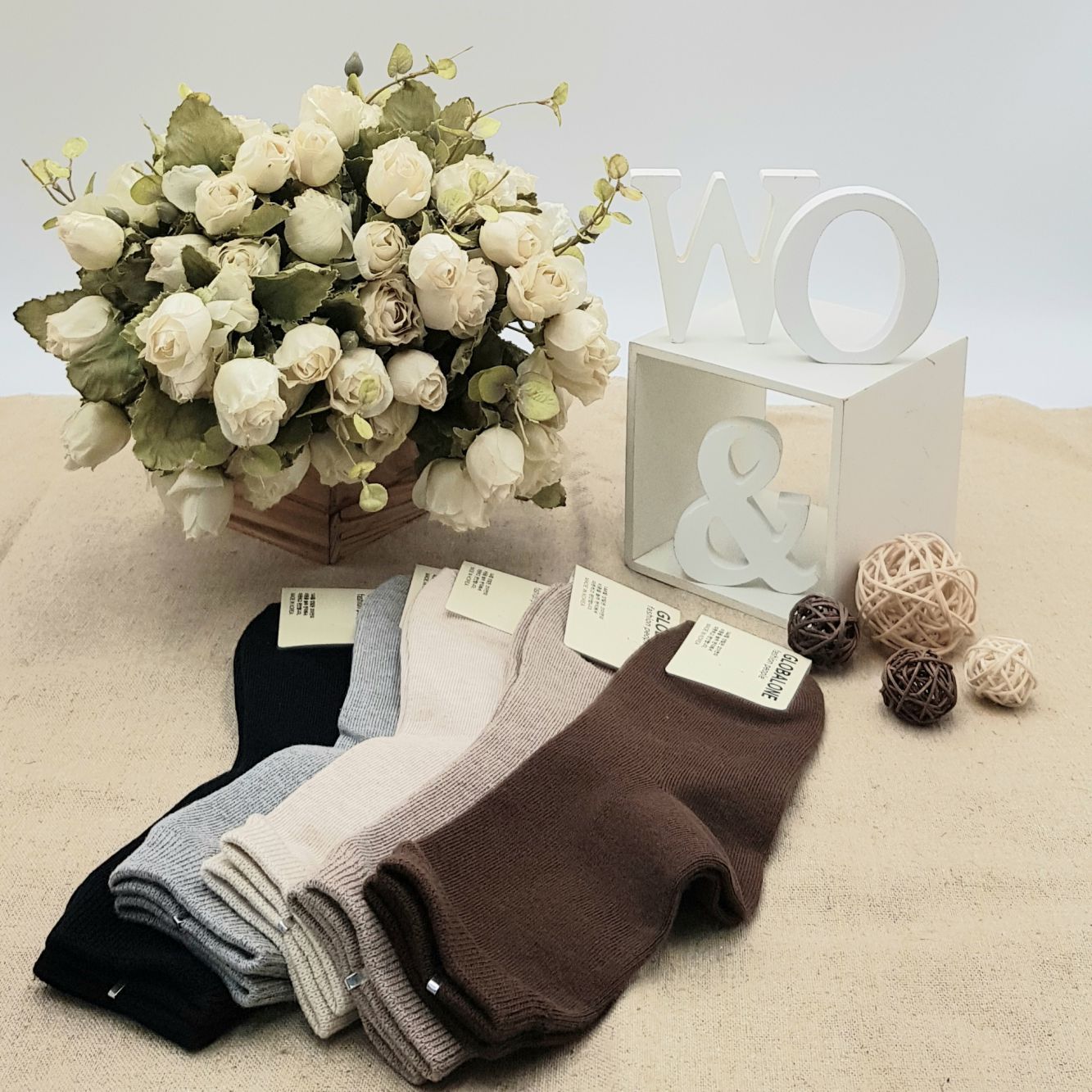 【WOWOW現貨新品】正韓素色文青系列百搭純色襪
